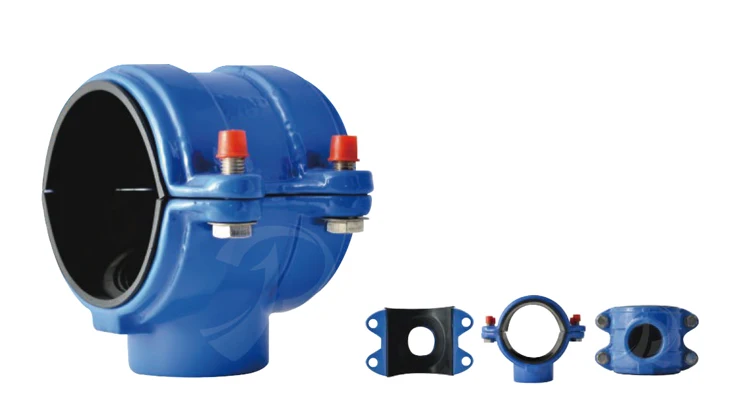 Chinese Valve Manufacturer Price Ductile Iron Tapping Saddles PN16 Customizable for PVC and PE Pipes