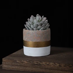 Wholesale matte wedding decoration indoor outdoor terrazzo home decor artificial bonsai succulent plants with pot