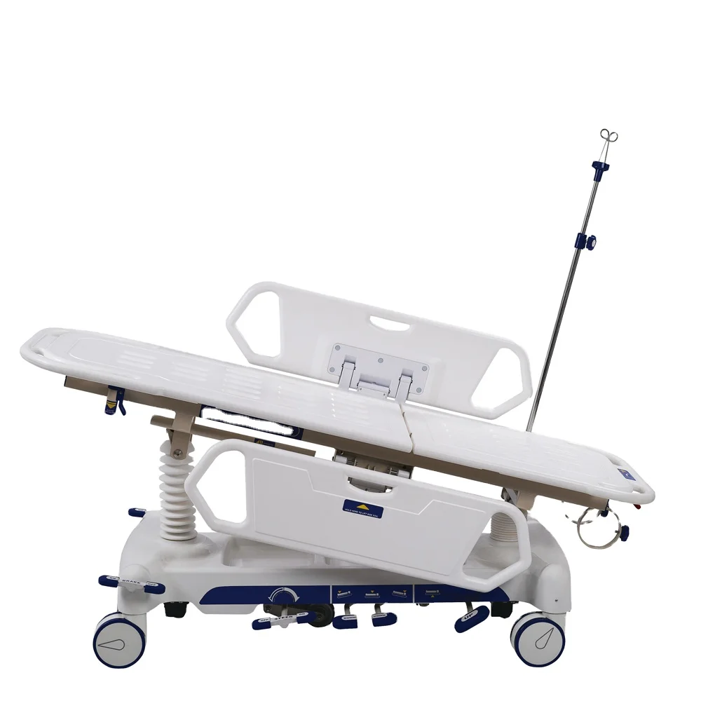 Medical Equipment ICU Room transfer 4 functions hydraulic hospital stretcher