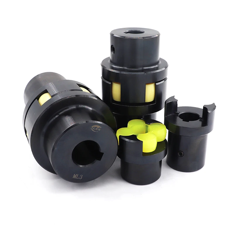 LM ML Plum Shaped Elastic flexible electric motor shaft coupling drive spline engine high torque hydraulic jaw coupling keyway
