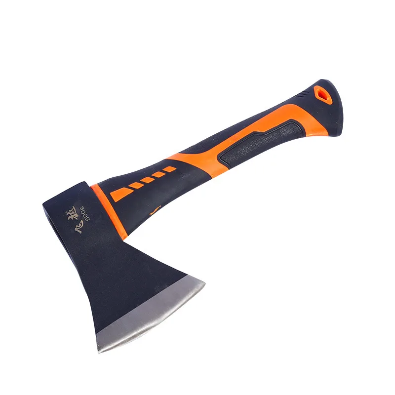 High carbon steel plastic handle shock absorption garden fire fighting survival camping axe