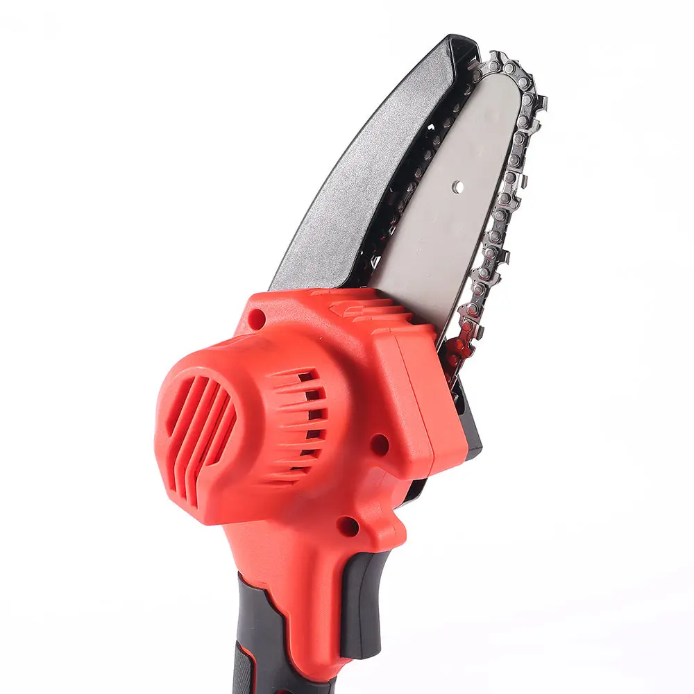 Top Ranking 6 Inch Handheld Pruner Electric Chainsaw 21V Rechargeable Portable Chain Saw Mini With Brushless Motor