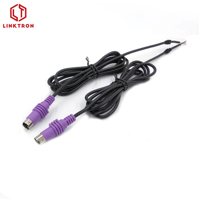 4 Pin Male Mini Power Din To 4 Pin Male Mini Power Din 24v Scanner Cable For Printer