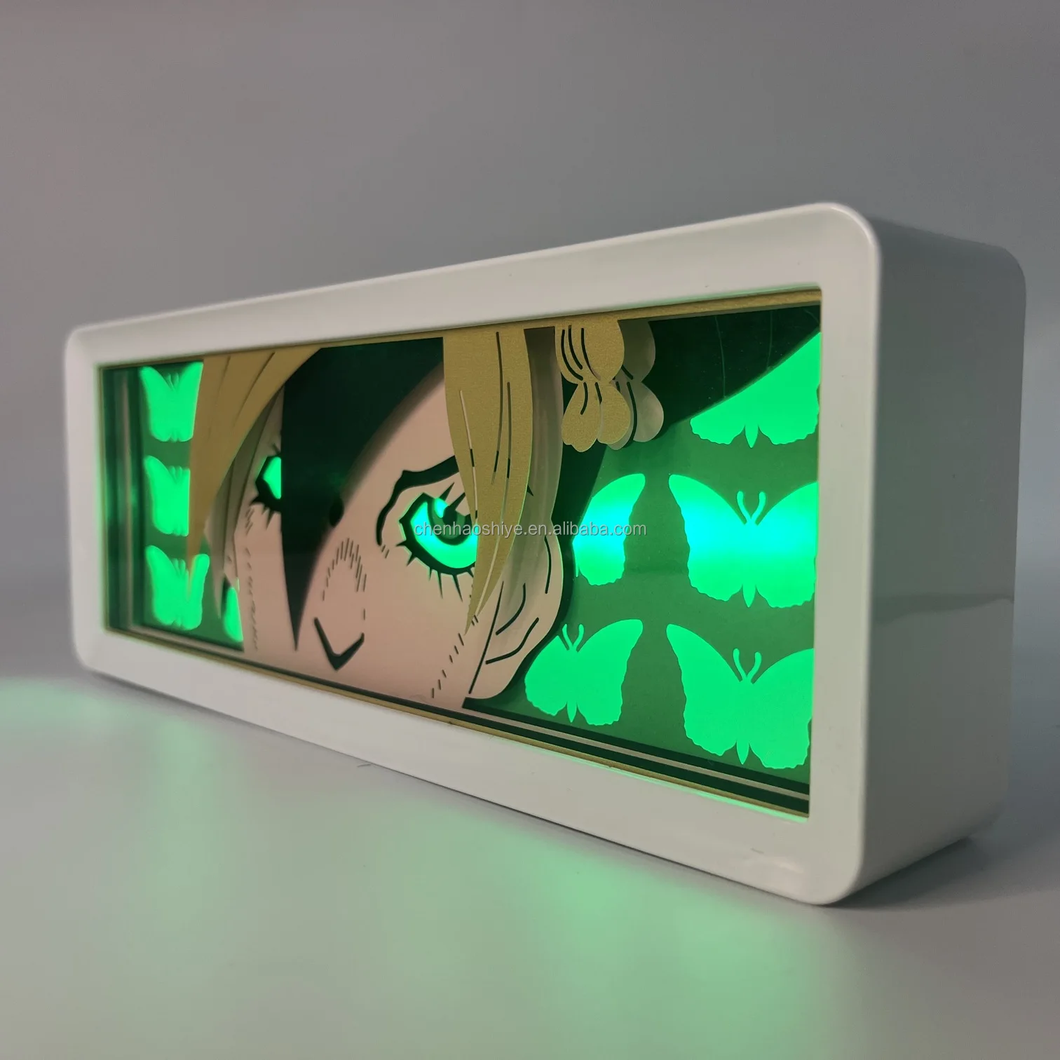 Japan 3D Anime Light Box Led Paper Carving Lamp 16 Colors Cartoon Manga Shadow Glowing Lightbox Table Lamp for Boys Friend Gift