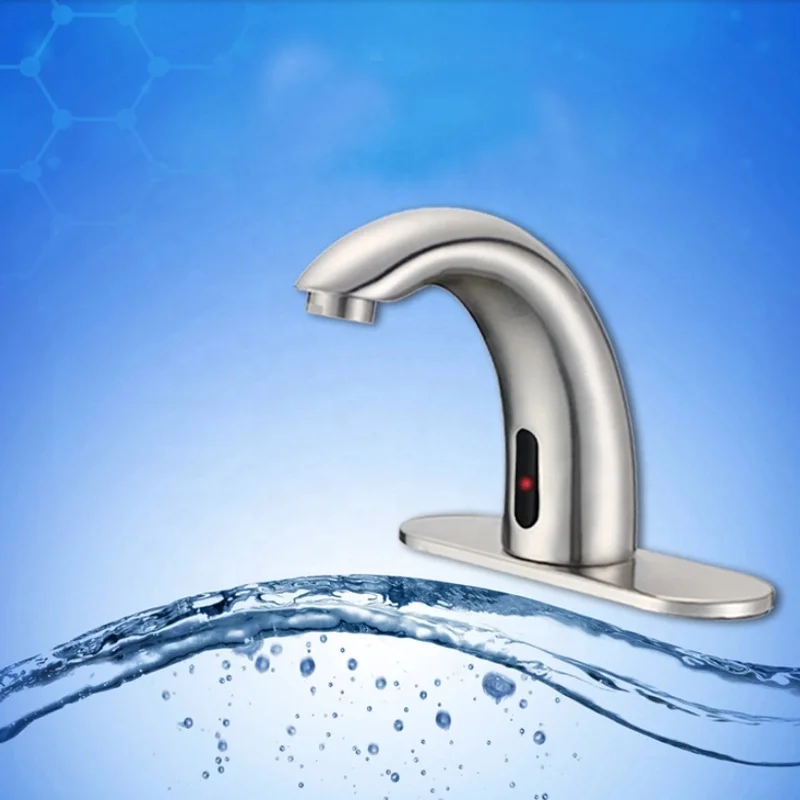 Deck Mounted Bathroom Sensor Automatic Faucet Water Faucet Mixer Tap