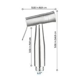 Advanced performance rust-proof 304 Shower head bidet sprayer with jet and soft spray