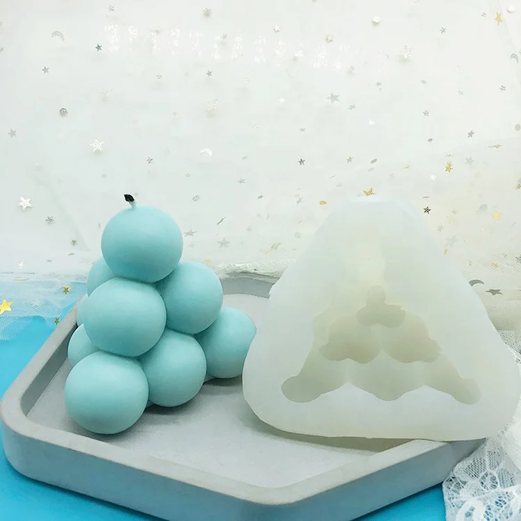Geometric Ten-ball Planet Candle Silicone Mold Plaster Molds for Candle Making Supplies