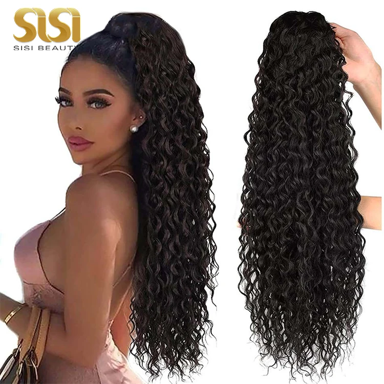
Wholesale Cheap Brazilian Human Hair Ponytails, Human Hair Drawstring Ponytail, Long Ponytail Hair Extension 