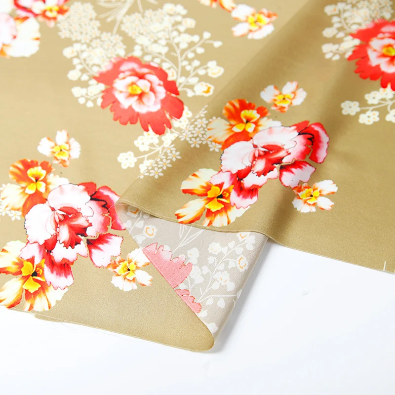 New Italian design beautiful floral pattern rayon woven digital print viscose fabric stock lot for women girl dress