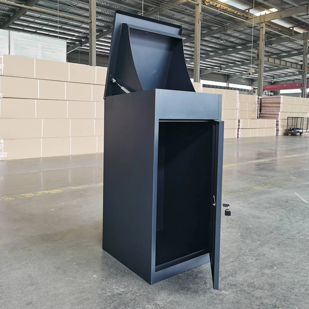 Factory Flip Cover Steel Parcel Drop Box Assembled Household Parcel Express Storage Boxes Metal Post Newspaper Letter Box