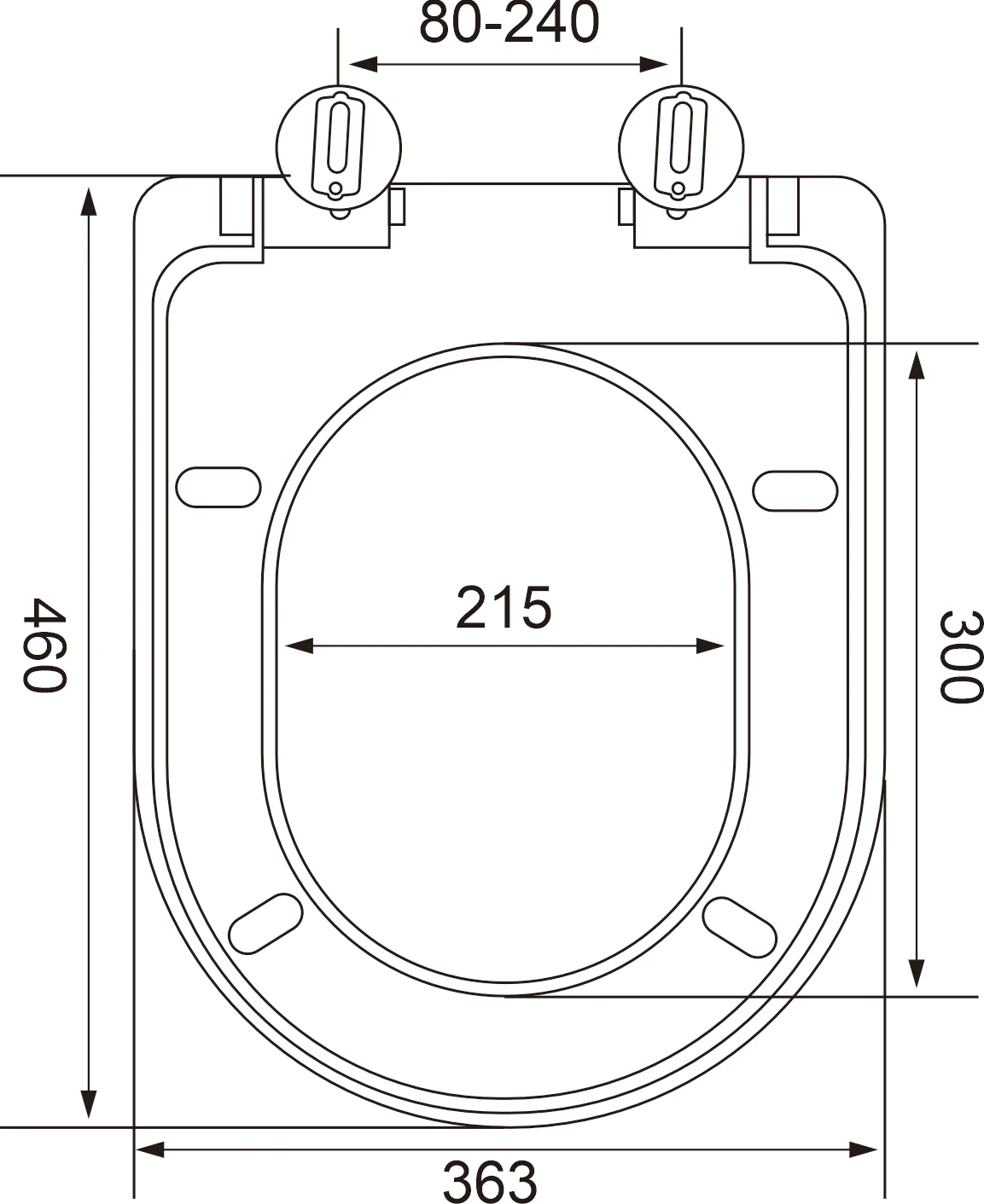 U shape degradable good quality environment protection  soft close two buttons UF material popular in Europe toilet seat
