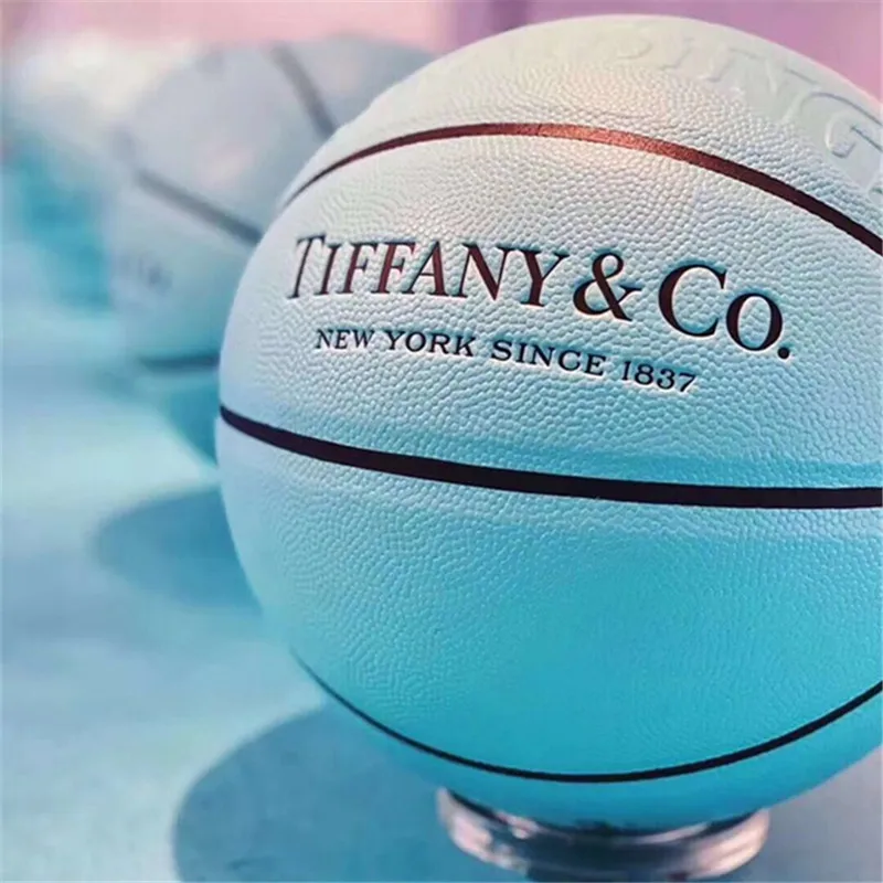 official Size 7 Custom Pattern Fashion Mint Green Basketball Street Ball