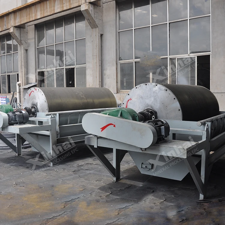 Iron Ore Drum Magnetic Separator Machine For Sale