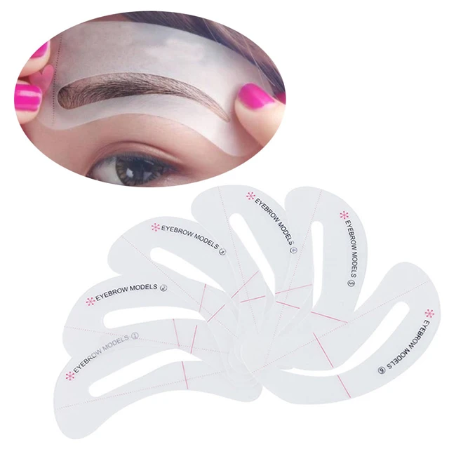 
High quality EVA eyebrow template sticker drawing stencil set beauty makeup tool, eyebrow stencil 