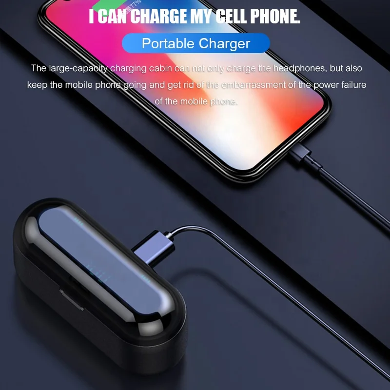 
F9 Auriculares Audifonos Tws Wireless Earbuds Handsfree Gaming Sport Headset 2000mAh ear buds For bluetooth Earphone headphone 