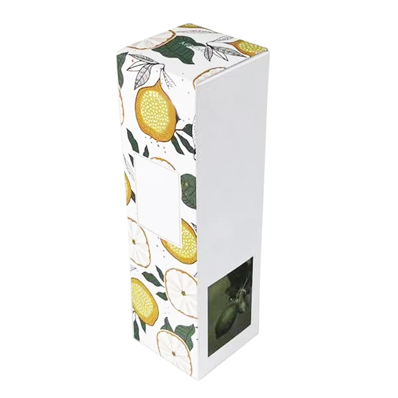 Custom print packaging 80 ml cosmetic reed diffuser perfume oil bottle paper gift box with corrugated paper inside