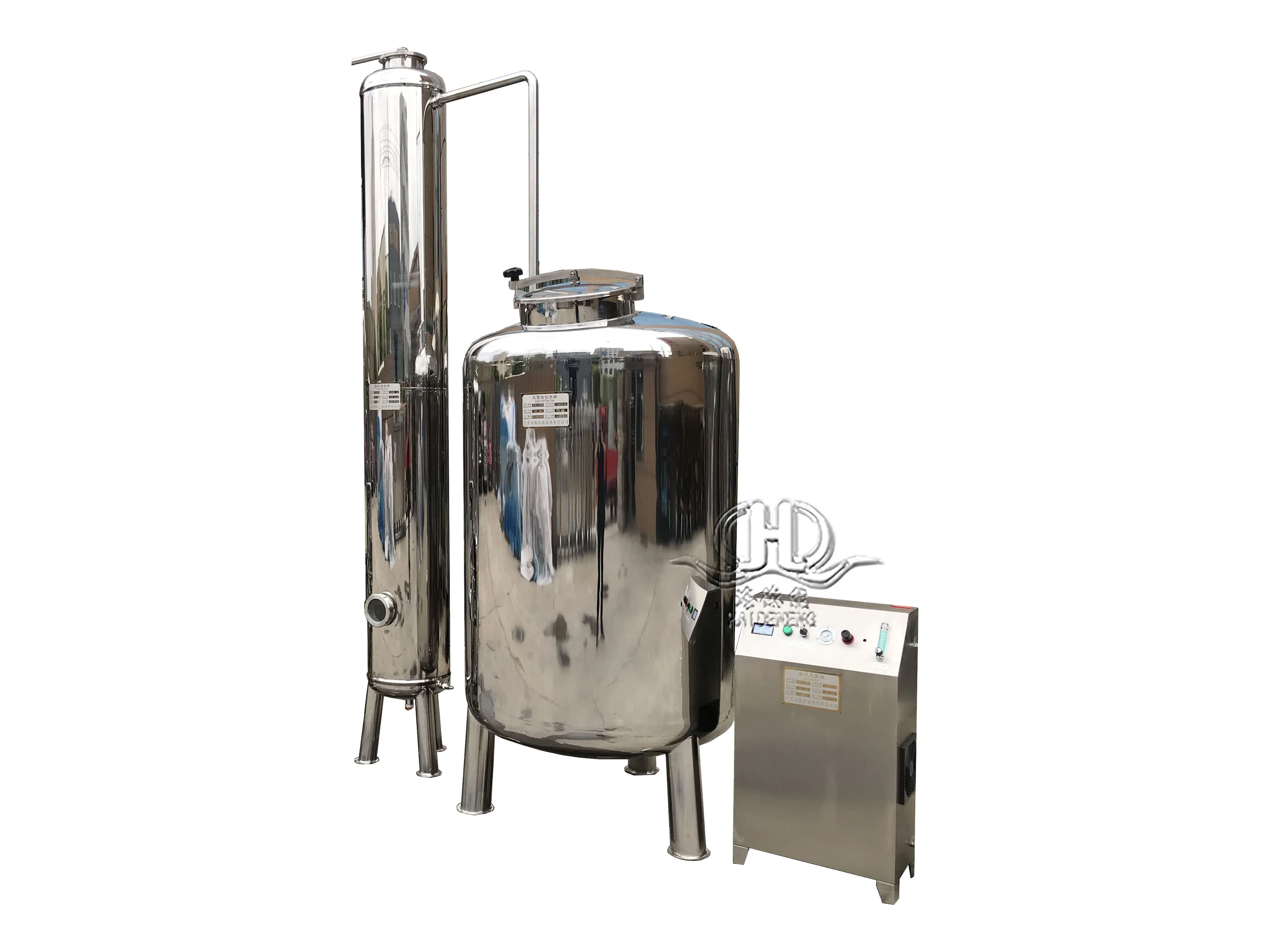 1000L stainless steel RO System with water tank, storage tank water well drilling machine