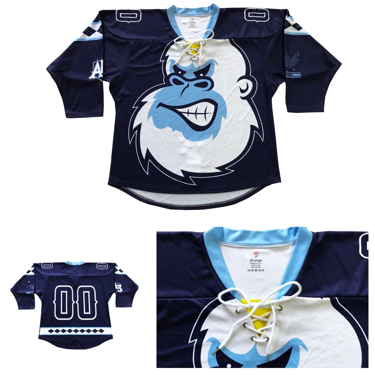 
Hot sale polyester mens 2021 world junior boy practice goalie league sublimation printing light lace up ice hockey jerseys 