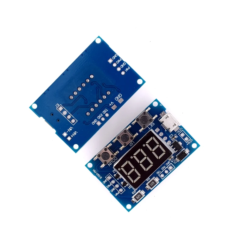 DC 5-30V Micro USB 5V Power Independent PWM Generator 2 Channel Dual Way Digital LED Duty Cycle Pulse Frequency Board Module
