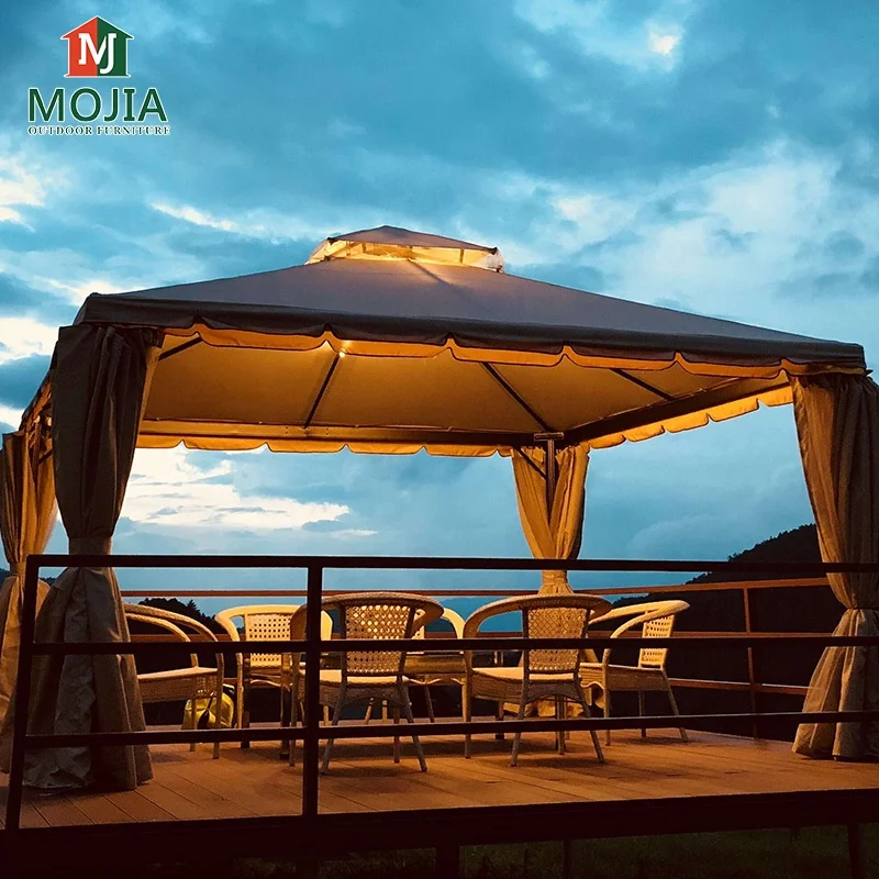 Outdoor sets garden gazebo 4x4 Metal Pavilions 3x3 With Mosquito Net outdoor pavilion pergola gazebos tent