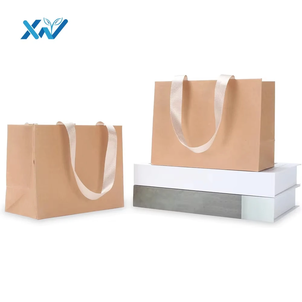 Global sourcing Sourcing agent Wholesale Paper Bags With Your Own Logo Food Take Away Brown Kraft Paper Bag With Handle