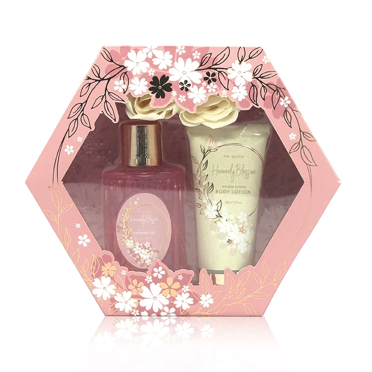 
Wholesale Bathe And Body Skin Care Set Spa luxury Gift Bath For Woman floral scents 