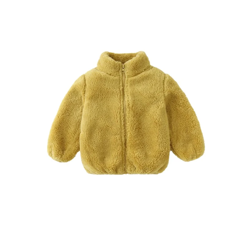 custom color Short Faux Fur Teddy sherpa Jackets faux shearling coat For kids