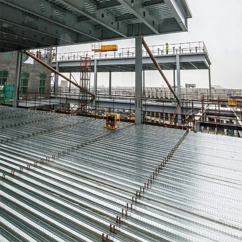 Galvanized Steel Decking Build Material Metal Steel Deck Pans Construction