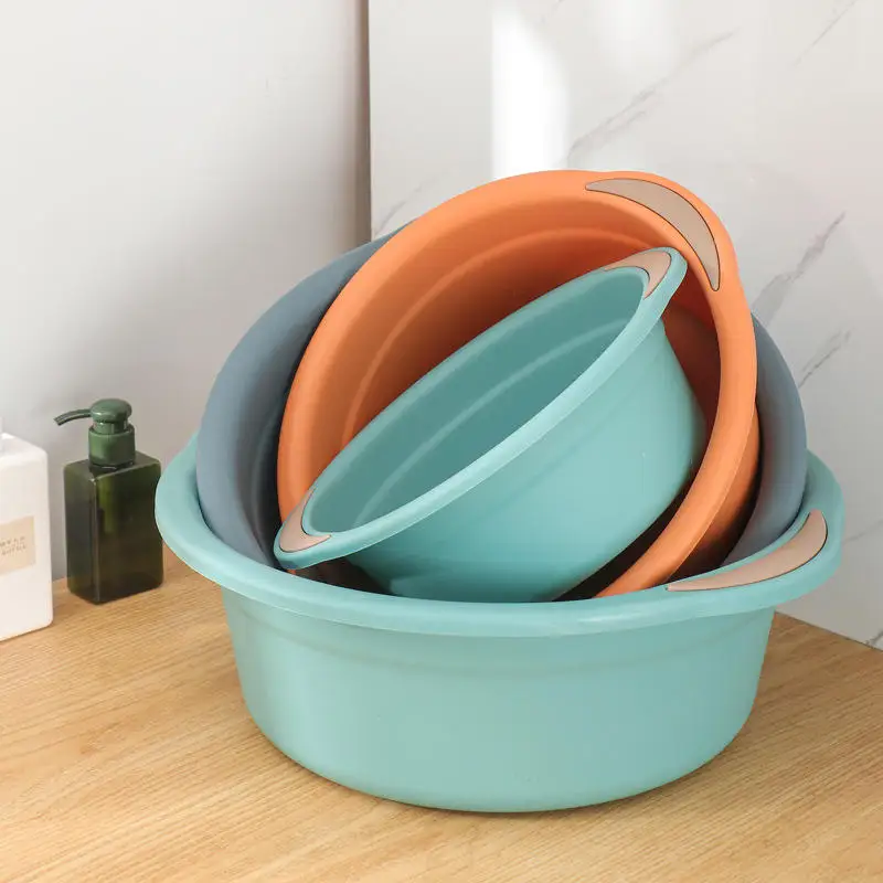 Student Household 6L PP Plastic Laundry Wash Basin Durable Easy-to-Clean Material