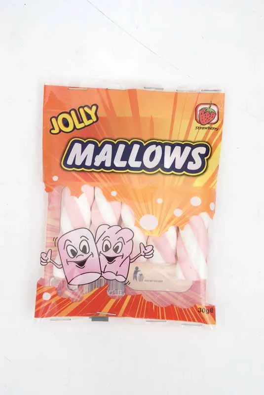 Marshmallows supplier halal yummy long twist marshmallow from china