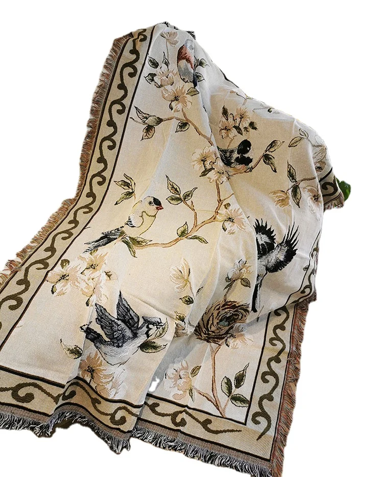 Hot Selling Custom Super Soft Animal Pattern Woven Throw Blanket Manufacturer Custom Design Throw Blankets For Winter