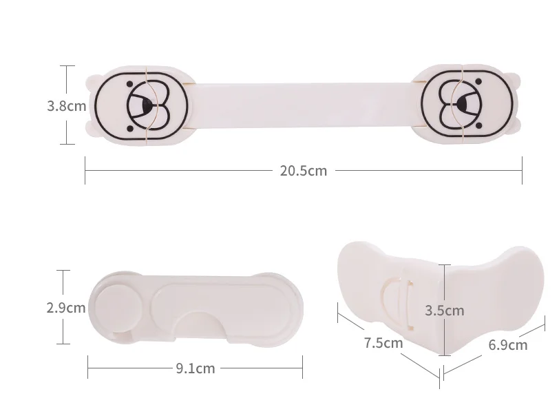 Transparent child safety lock baby drawer children anti-open cabinet door refrigerator lock home protection