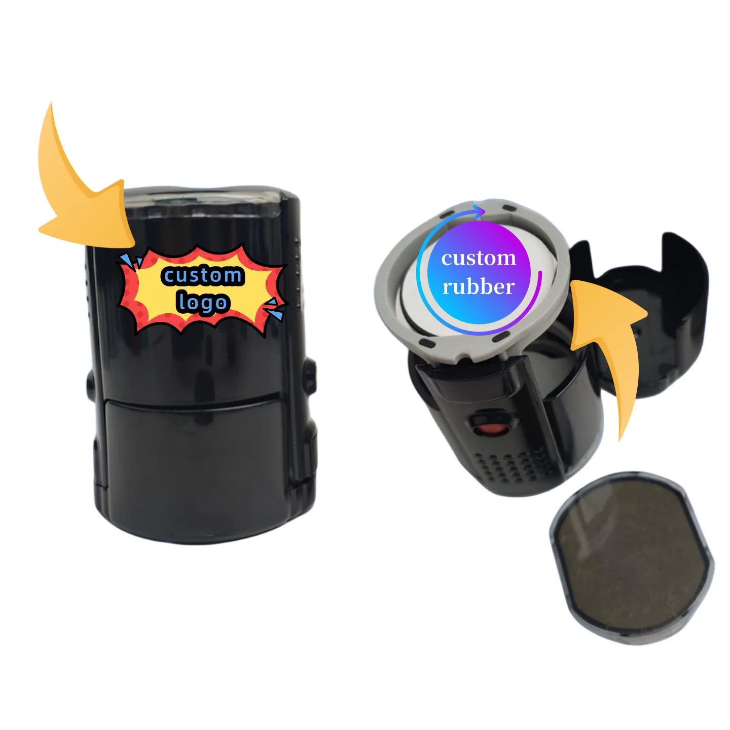 Custom Logo High Quality Automatic Office Teacher Self inking Stamp Personalized Self Inking Rubber Stamp