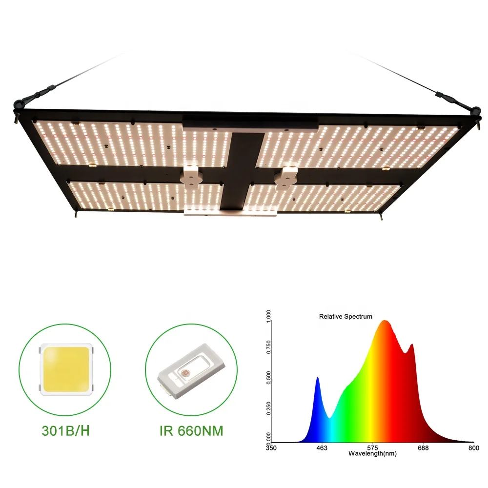 New full spectrum Maaadro 480 w watt commercial lamp quantum panel lm301b lm301h 480w led grow light