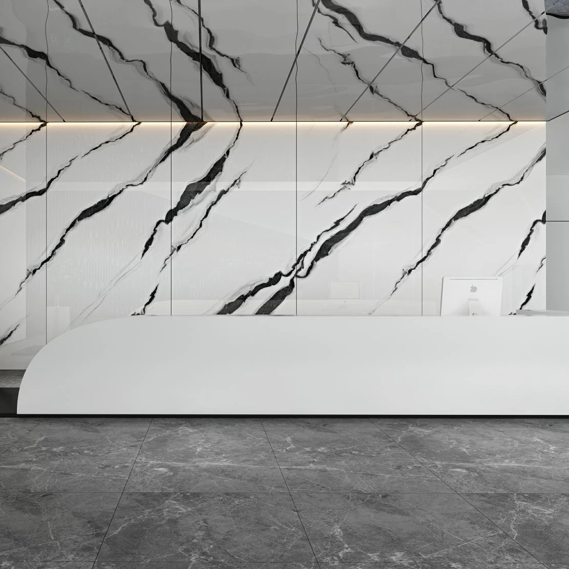 Stylish Artificial Stone Wall Panels for Interior Decoration Sintered Stone Slabs Tiles