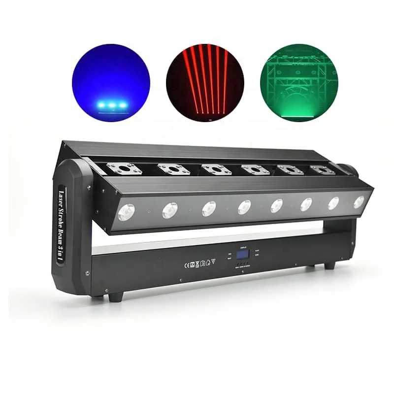 Factory Direct 8 Eyes Rgbw Beam Led Light Strip Moving Head Stage Disco Laser Light
