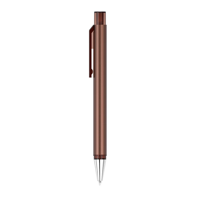 Premium Metal Barrel Retractable Ink Pen Quick Dry Smooth Writing Silent Click Luxury Up-Gel for Office Business Executive
