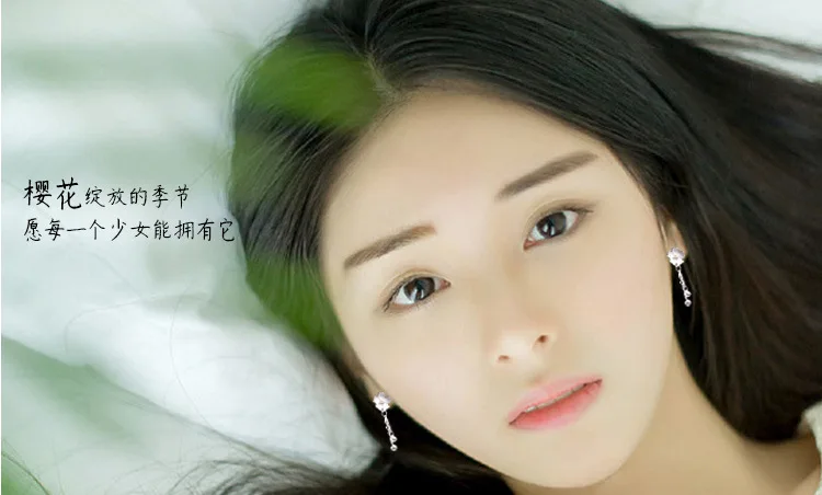 Factory Wholesale Silver flower Stud Earrings for Women Girls Fashion Earrings