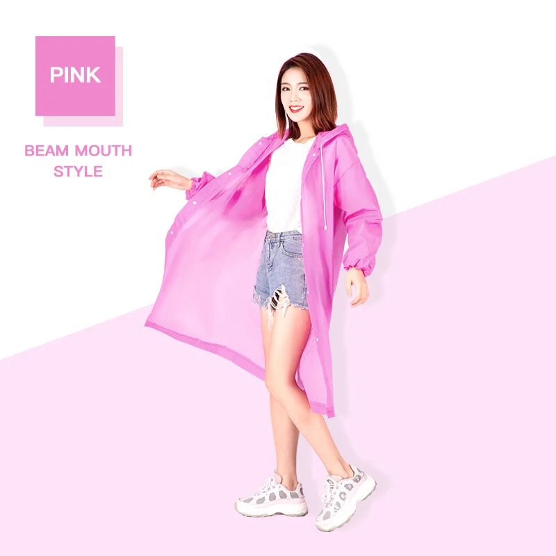 EVA protective rain coat waterproof recycling rain poncho raincoat