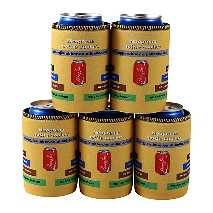 Custom Logo Promotion Advertising Use Sublimation outdoor drink holder Neoprene Stubby Bottle Cooler
