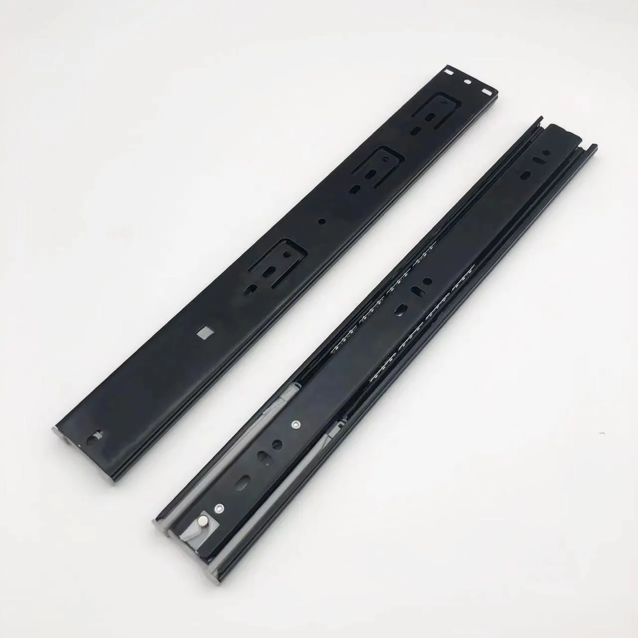 sliding metal box kitchen drawer basket cabinet drawer channels soft close drawer slide rail