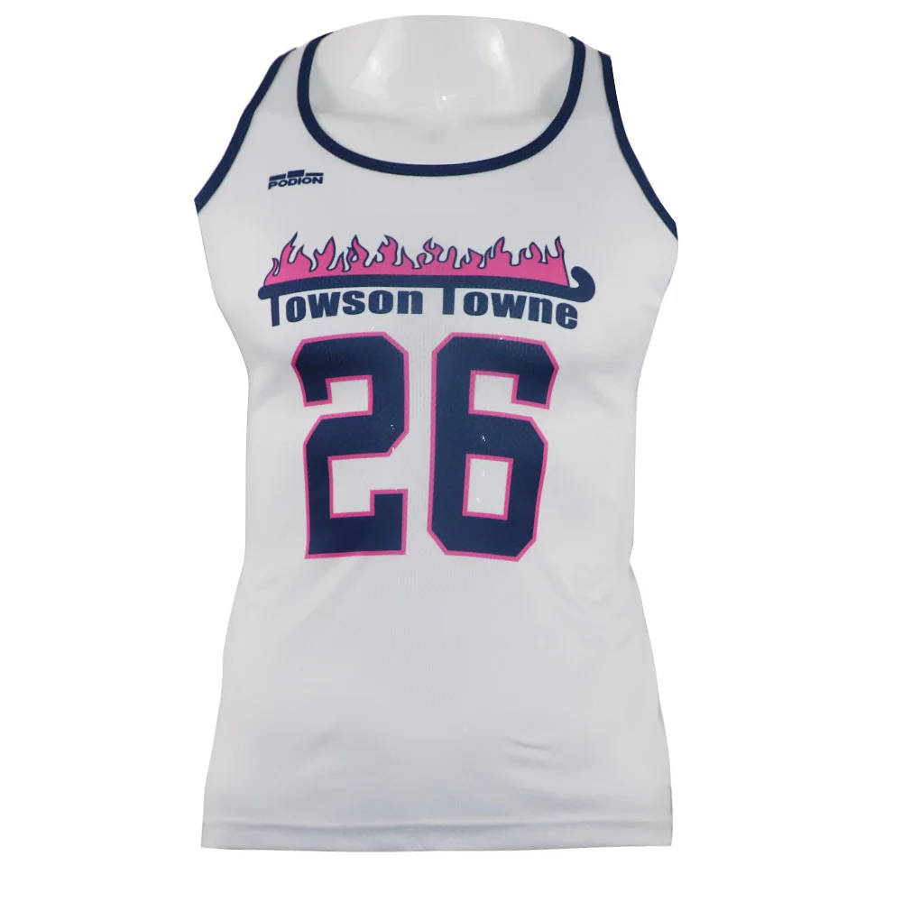 100% polyester team breathable Ladies field hockey jerseys sublimation women hockey shirts