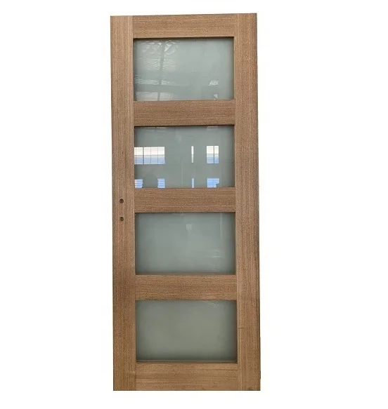 Plain indoor wooden flash swings doors design