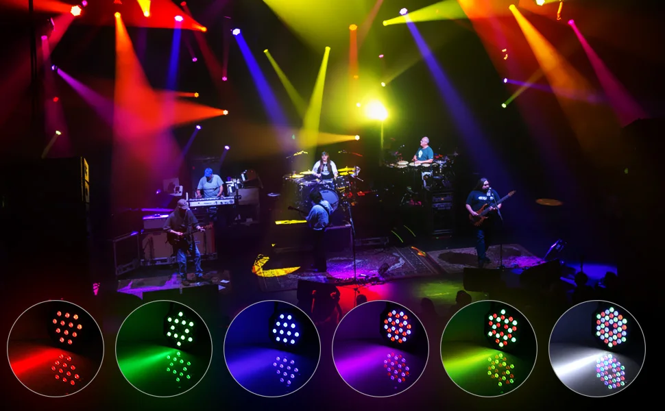 Sound Control 36 Par LED RGB DMX Lights Par Can Stage Light DJ Disco Par LED Light Matrix