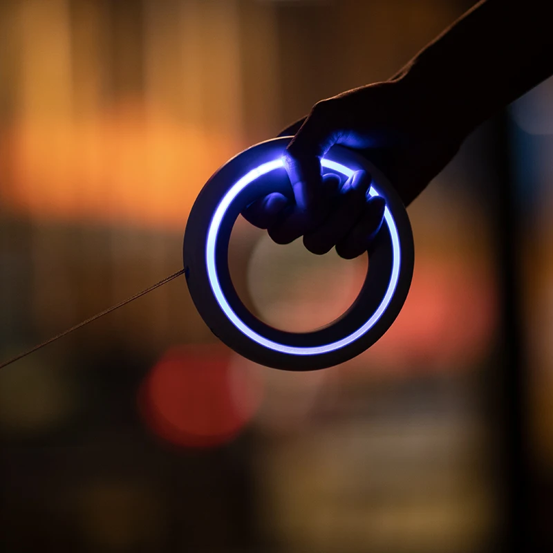 Upgraded Hands Free Leash Rope Smart Dog Leash Anti-shock Walking LED Light Retractable UFO Pet Leash