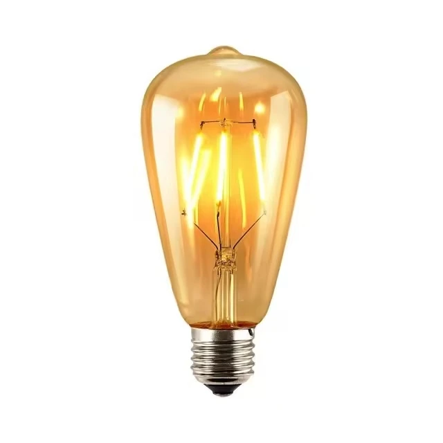 antique decorative Edison decorative ST64 amber clear E27 4W 6W 8W LED FILAMENT BULB