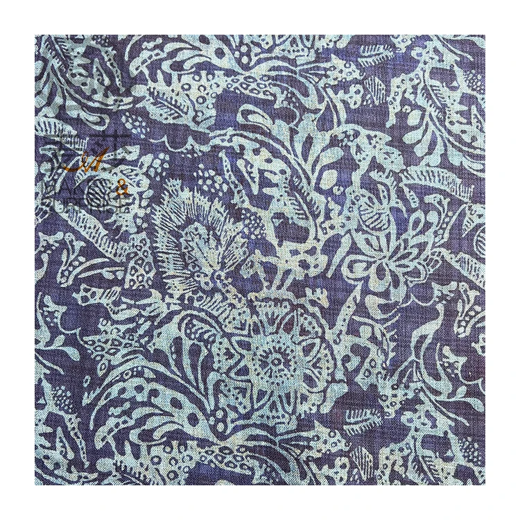 Free Design Free Samples Blended Fabric Cotton And Linen Rayon Crepe Fabric For Clothing