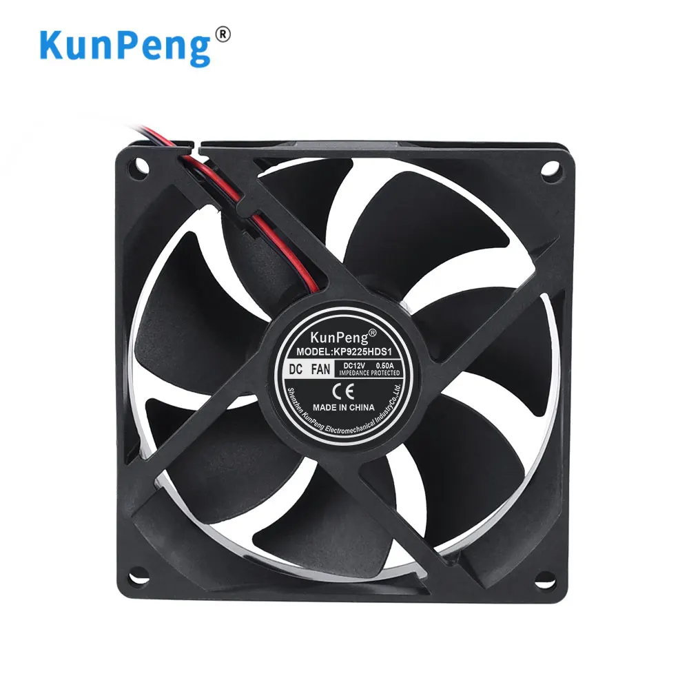 7 Blade 0.5A 50dba 9225 9CM 12V 24V 48V 92x92x25mm 92mm Axial Flow DC Brushless Cooling Fan