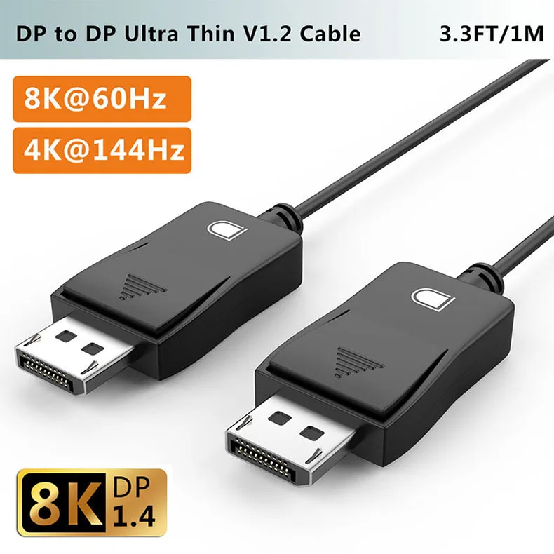 FOINNEX Displayport 1 4 кабель с поддержкой разрешения 8k 60 Гц 144 по