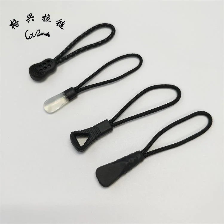 Wholesale Customized Design Silicone Rubber Rope Zipper Puller